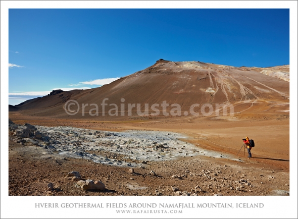 Hverir geothermal fields around Namafjall mountain, Myvatn lake