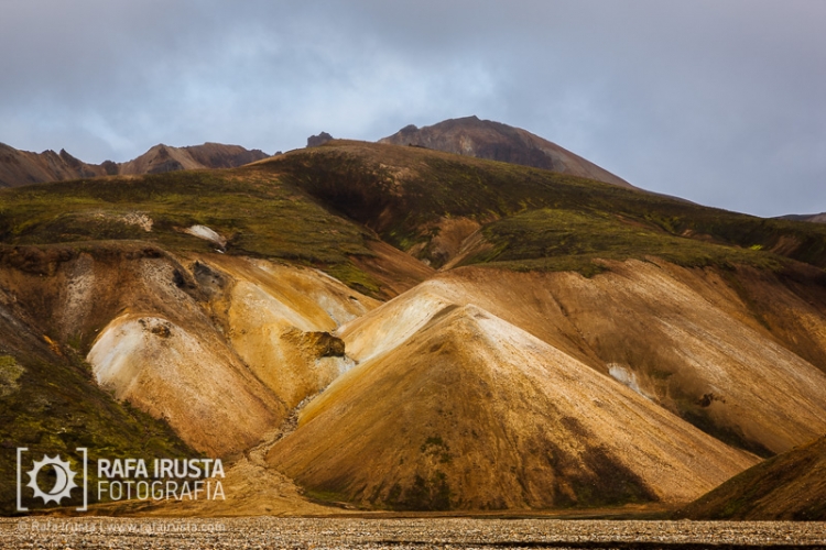 Multicolored rhyolite mountains in Landmannalaugar