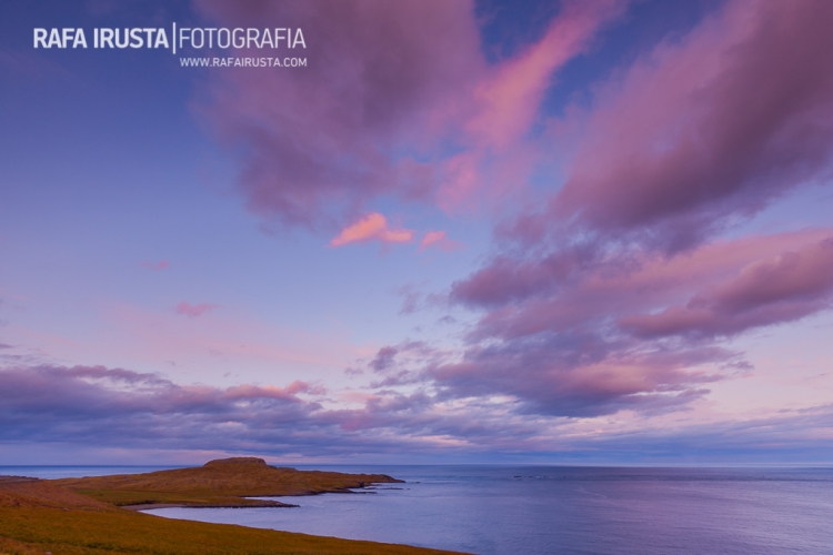 Sunset in Faskrudsfjordur