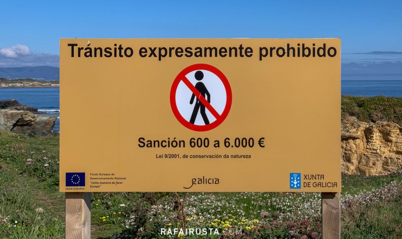 Prohibición Playa de las Catedrales, Galicia