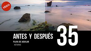 ANTES Y DESPUÉS [35]: Playa de Aguilar, Asturias