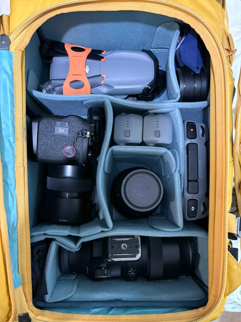 Qué lleva en la mochila Roger Vivé, equipo fotográfico 2